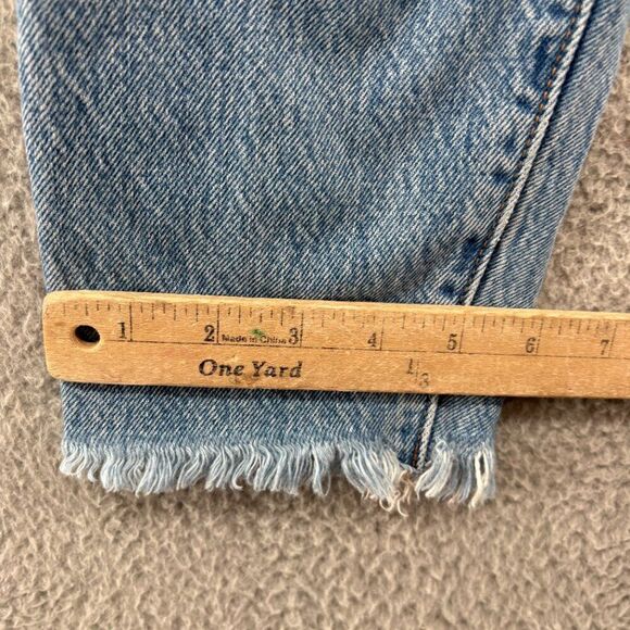 Levi’s Premium Wedgie Fit Jeans Women’s Size 25 Distressed High Rise Button Fly - Picture 10 of 13